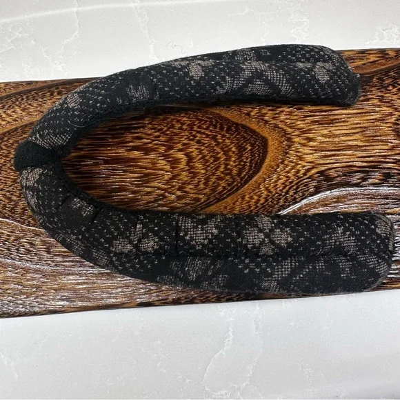 Wooden Sandals with Black Straps - Picture 6 of 6